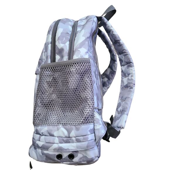 SOULCYCLE X STATE‎ Exclusive Lennox Large Backpack Gray White Camo Skulls main image 13